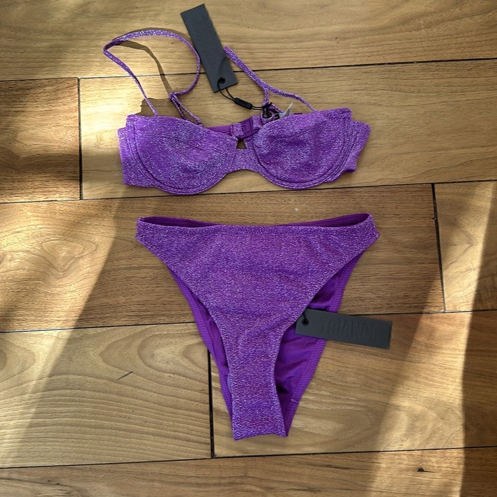 TRIANGL RHIAN VIOLET SPARKLE NO BAG NEW WITH TAGS 💜 - Picture 5 of 5
